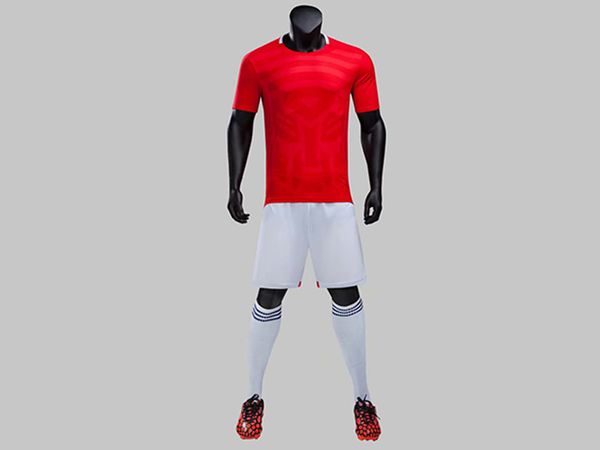 

2019 men training football sets with shorts uniforms reversible football jerseys for that home and away look kits sports b30-06, Black;red
