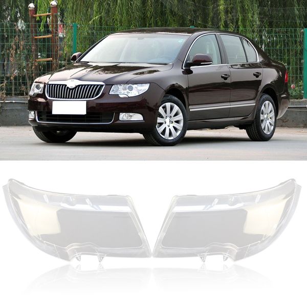 

capqx для superb 2009 2010 2011-13 передняя фара фара крышка лампы абажур водонепроницаемый shade яркие лампы shell обложка