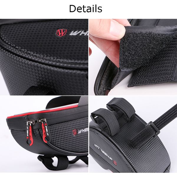 

cycling bicycle bike head tube handlebar cell mobile phone bag case holder case pannier waterproof touchscreen polyester bike sd