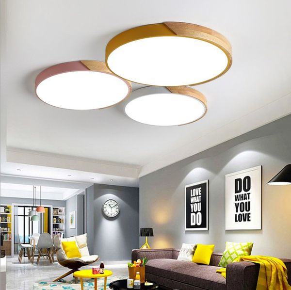 2019 Colour Macaron Led Ceiling Lamp Ultra Thin Round Acrylic Ceiling Light 5cm Thickness For Bedroom Balcony Foyer Lighting From Yingying08 18 14