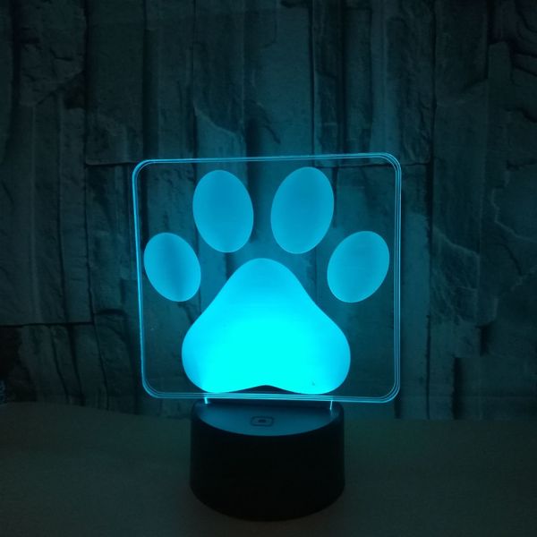 

торговля тепло продать новый шаблон footprint красочные 3d лампа иллюзии 3d лампа второго грамма force vision touch постепенное изменение кр