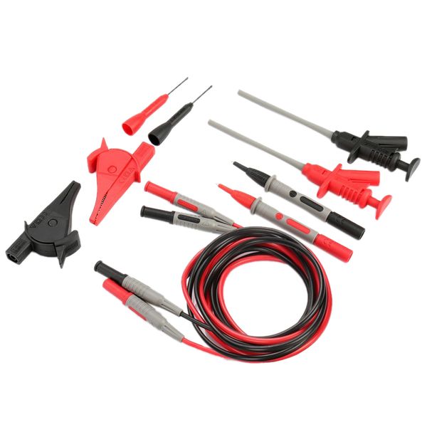 

multimeter needle tip probe test leads universal digital multi meter tester wire pen 4mm banana plug alligator clip
