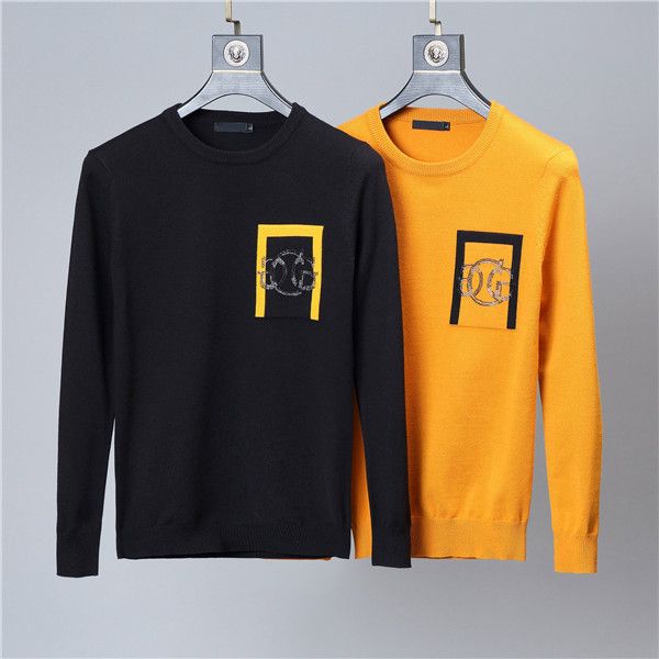 

men brand sweater luxury knitted clothing printing sweatshirt jumper fashion medusa pullover sweater, White;black