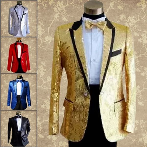 

paillette male master sequins dresses stage costumes men terno suit mc host clothing singer suits & blazer show jacket outerwear, Black;red