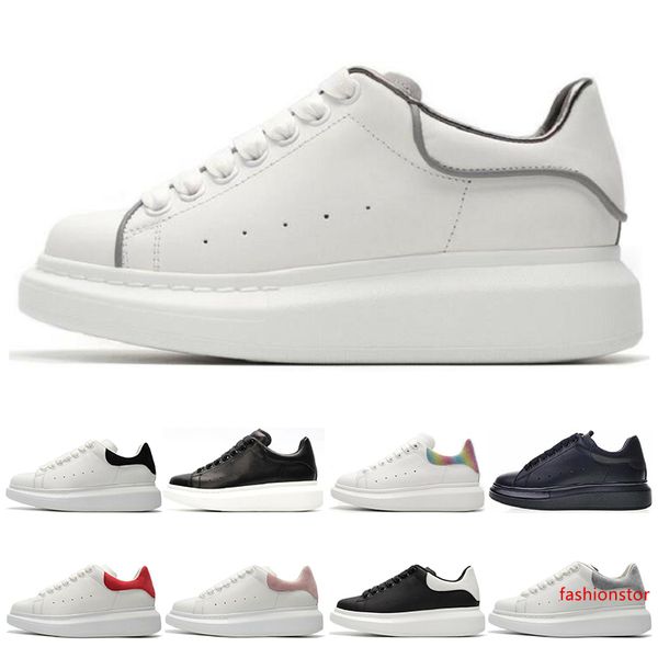 

2019 classic mens women casual shoes black white green red gold pink suede leather skateboarding trainers sneaker shoes size 36-44