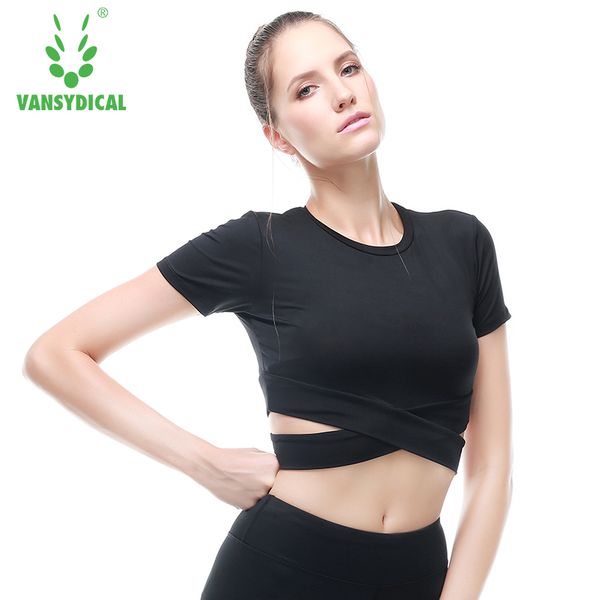 

women sports shirt breathable short sleeve yoga shirt fitness gym running training short style undershirt crop, White;red