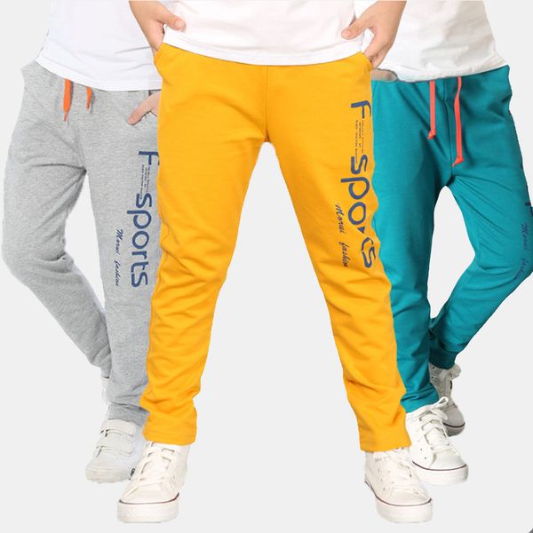 

pants for boy print letters sports boys pants spring sweatpants for boys autumn teenage boys active clothing, Blue