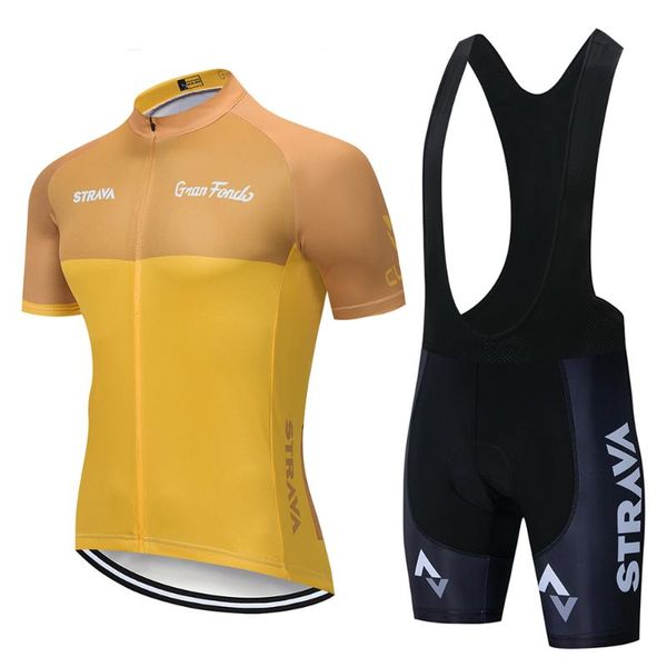 

cycling jersey pro team 2020 strava summer bicycle cycling clothing bike clothes men mountain uniforms set suit 9d gel, Black;blue