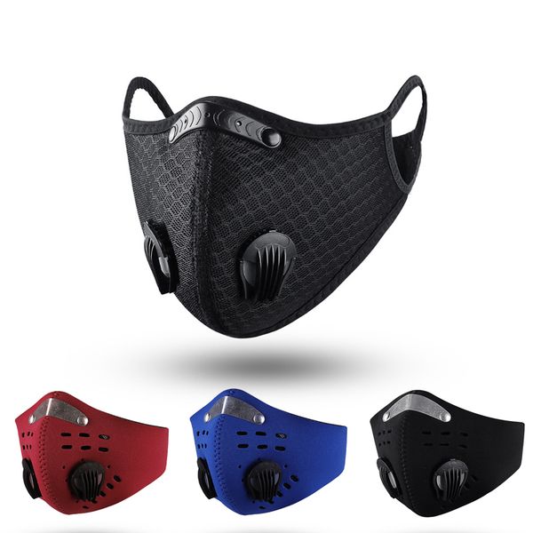 

cycling face mask sport outdoor training masks pm2.5 anti-dust pollution defense running mask activated carbon filter washable mask