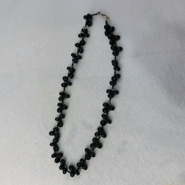 

3pcs/lot natural quartz stone snowflake obsidian hand-woven colorful elf choker torque energy treat beaded necklace collar free, Silver