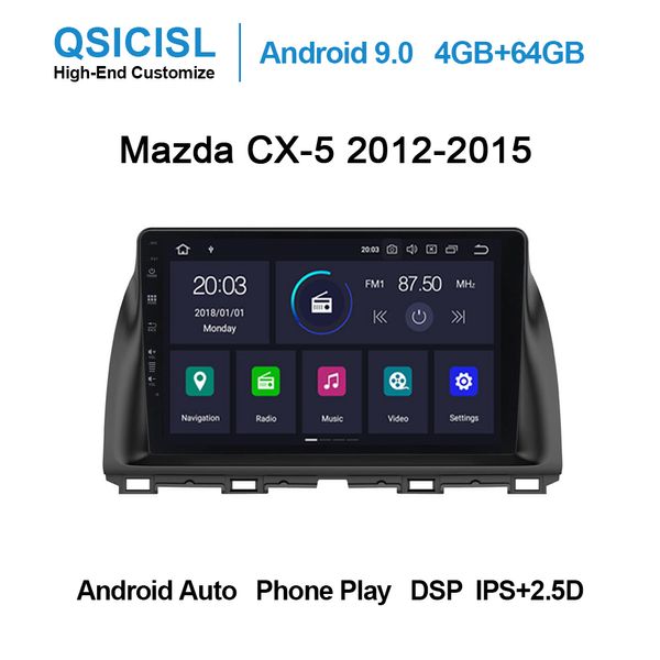 

android 9.0 px6 4gb+64gb ips 2.5d 10.1" car dvd multimedia player for mazda cx-5 2012-2015 head unit radio multimedia stereo