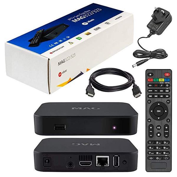 Mag322 Linux Os Set Top Box يدعم Iptv Smart Tv Box Dolby