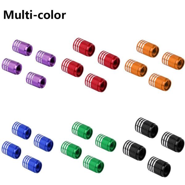 

4x car truck bike tire wheel rims stem air valve caps tyre cover aluminum sep 4