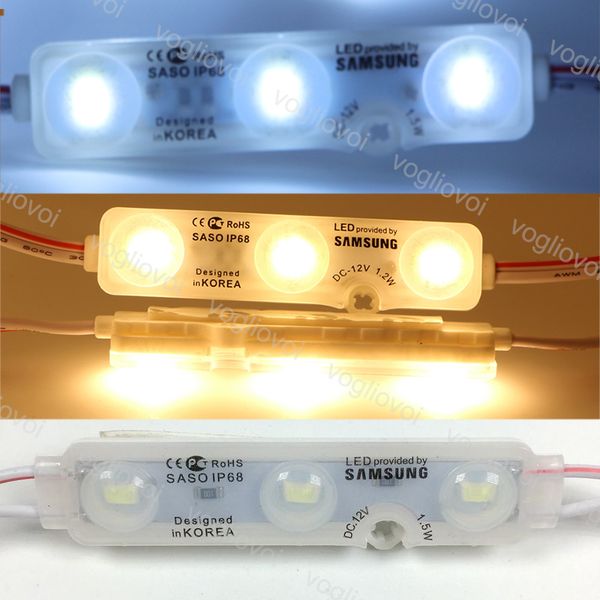 

led modules smd 5730 3led for led store front window led module light sign bar injection ip68 waterproof strip light dhl