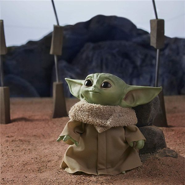 

2020 baby yoda 30cm plush toys children boys gilrs mandalorian movie master yoda baby stuffed soft dolls cute toys for kids gifts new e1202