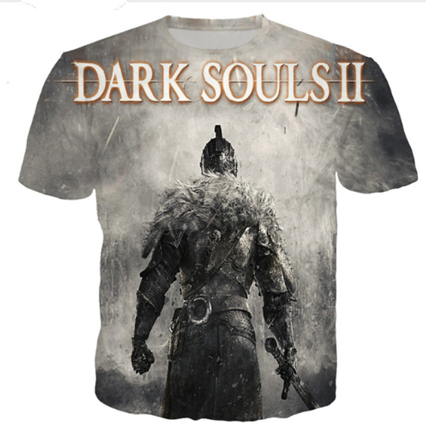 

game dark soul new fashion funny t shirt 3d print men/womens summer round collar short sleeve casual hip hop harajuku u1642, White;black
