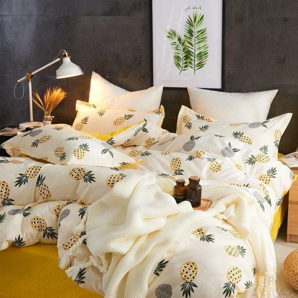 

green flower bedding set reactive printing bedclothes 3/ 4pcs duvet cover + flat sheet + pillowcase winter pastoral