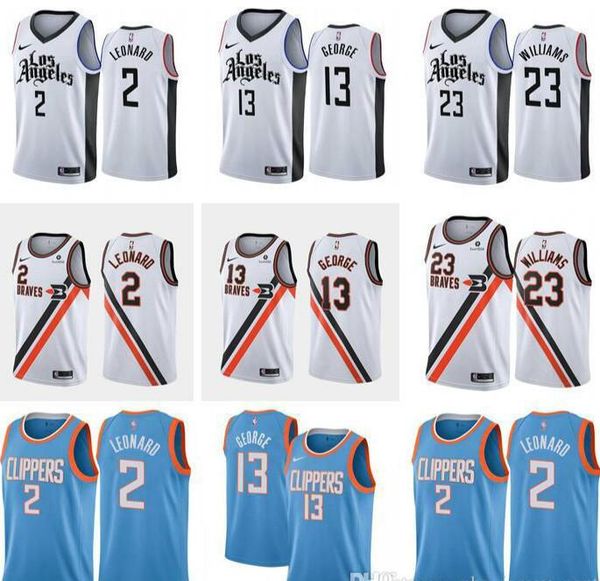 

new men los angeles clippers 2 kawhileonard 13 paulgeorge 23 louis williams city version swingman jerseys, Black;red
