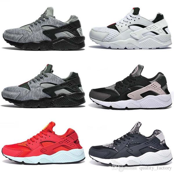 

new huarache кроссовки белый черный huraches запуск тренеров для мужчин, женщин на открытом воздухе обувь кроссовки размер 36-45, White;red