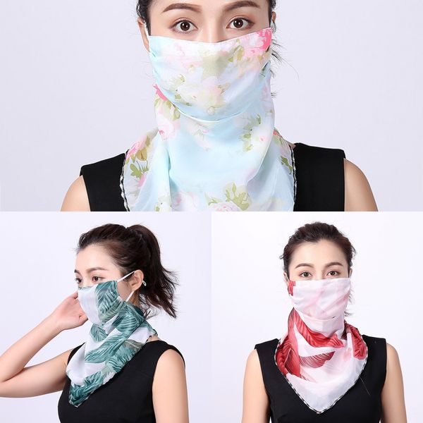 

sgfht breathable quick dry cycling face mask scarf running facemask ice silk bandana headband training sports anti-uv face mask, Black