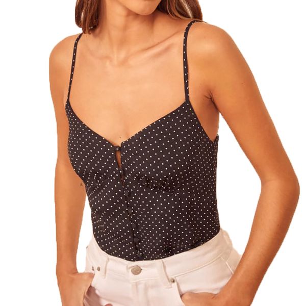 

летний топ растениеводство случайных женской одежды 2020 плеча верхних полиграфических крохотных женщин, White