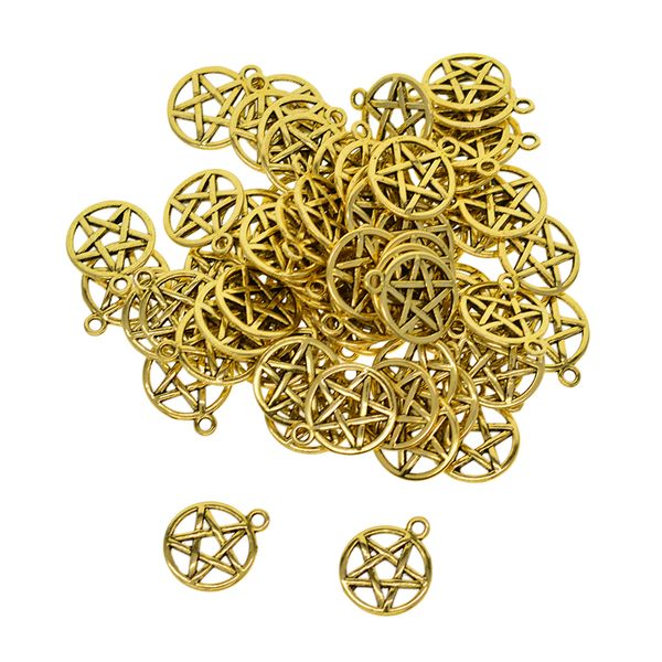 

50 celtic knot pendants star shape diy jewelry hanging decor making, Silver