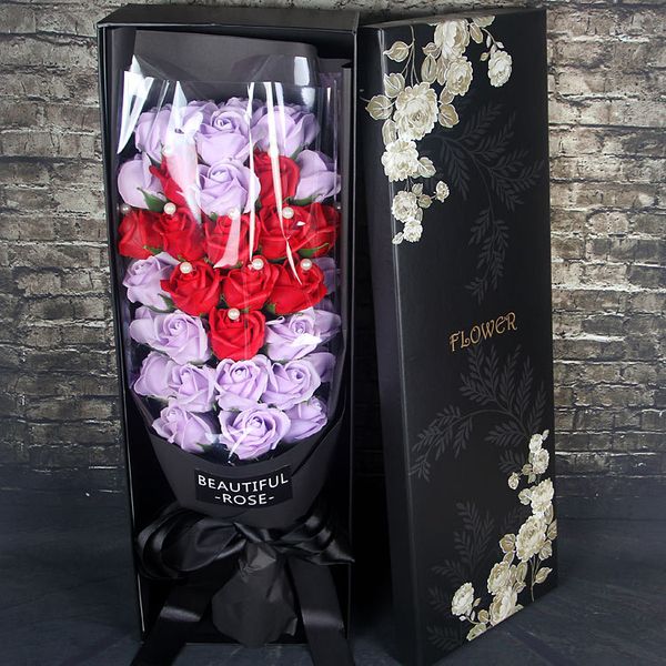 Acheter 33 Coffret Fleur De Savon Bouquet De Rose Simulation Rose Cadeaux De Fête Danniversaire Fête De Simulation Fleur De 2708 Du Eswhouse