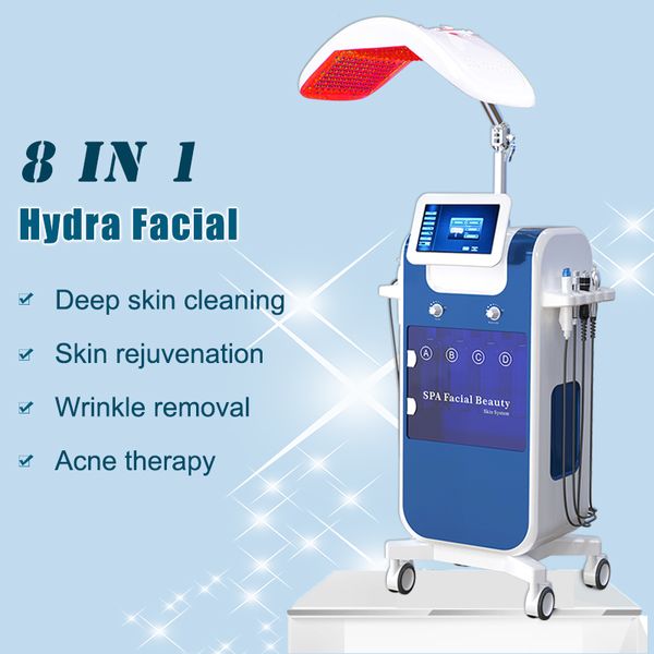 

8in1 portable microdermabrasion beauty machine oxygen skin care water aqua dermabrasion peeling hydrafacial spa equipment promote skin cell