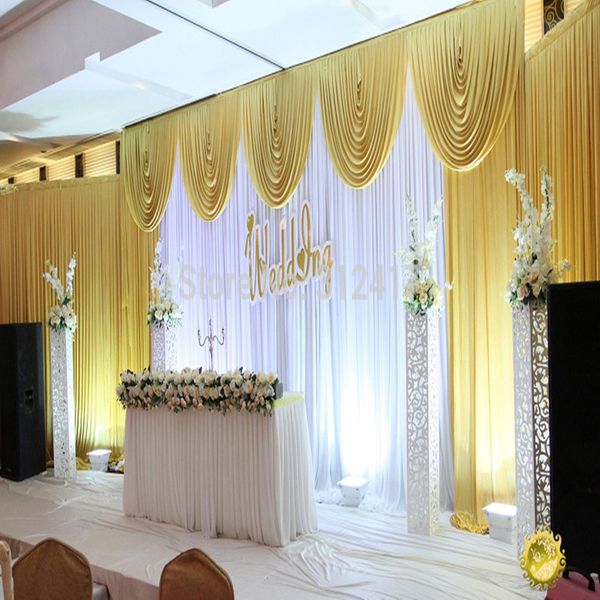 

backdrop curtains 10ftx20ft fashion organza swag wedding stage background drops party backdrops