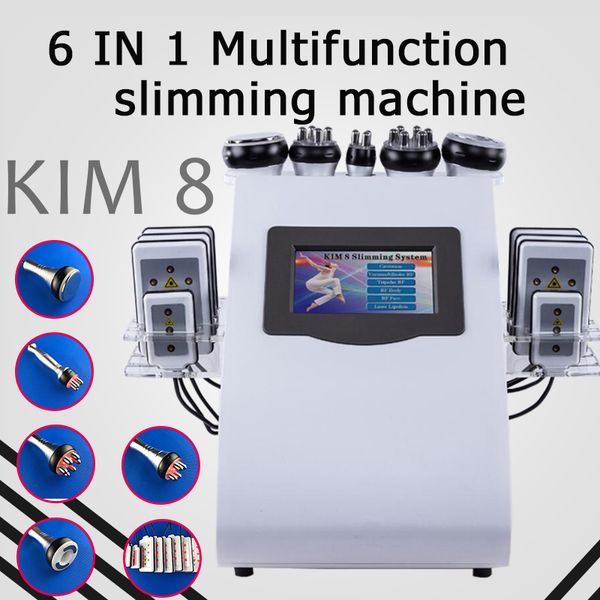 

самые низкие 2colors 6in1 40k ультразвуковая липосакция кавитация 8 колодки lllt липо лазерная машина для похудения вакуумная рф уход за кож