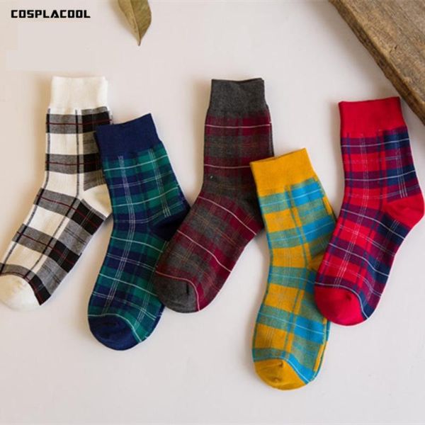 

cosplacool]japan harajuku art sweet colorful socks women grid cotton socks meias cotton creative calcetines mujer, Black;white