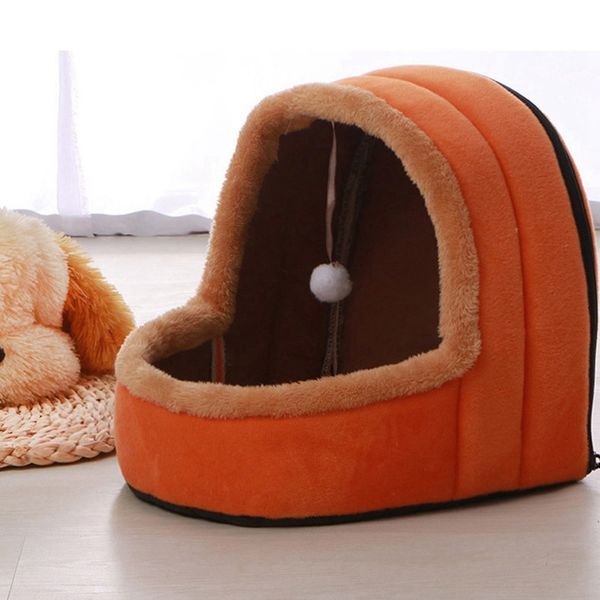 

Plush Dogs Houses Small Dogs Mats Warm Durable Pet Puppies Cats Nests Soft Comfortable Teddy Akita Kennels Size S-L, Multi color