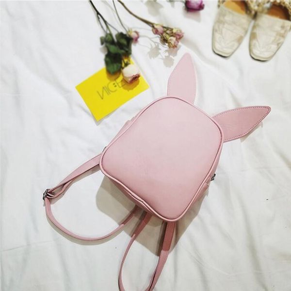 

2019 small backpack with three pairs of ears can replace the small back pack cute modeling backpack bat shoulder bag