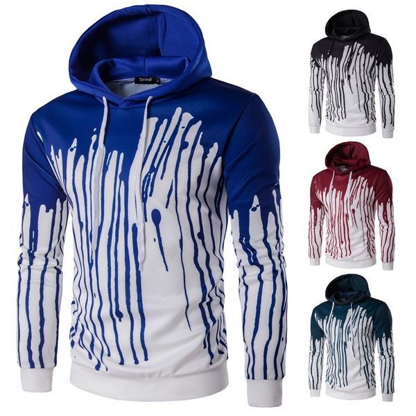 

new arrival mens hoodies long sleeve mens sweatershirts cotton print male hoody o neck hoodie sweatshirt male jacket hoodies, Black