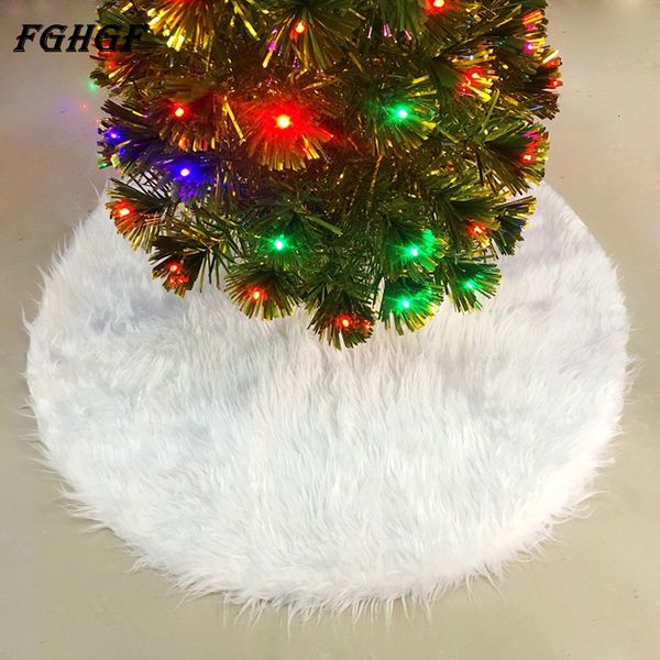 Fghgf Large Christmas Tree Skirts Fur Carpet Xmas Decoration New Year Home Outdoor Decor Event Party Tree Skirts Christmas Ornaments Shop Online