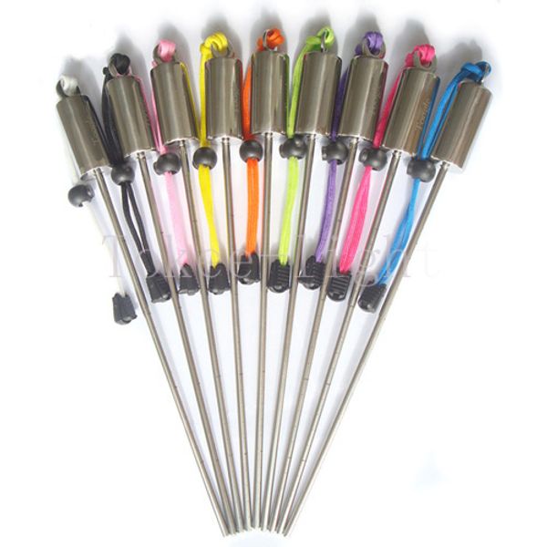 

scuba diving fittings stainless steel lobster diving stick pointer rod underwater shaker noise maker with lanyard wrist strap