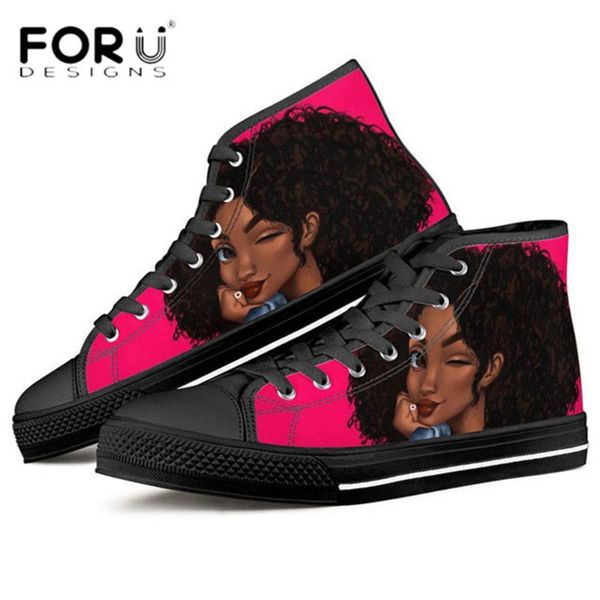 

hycool women canvas shoes african girls printing flat high sport lace up sneakers breath outdoor lady footwear scrape donna