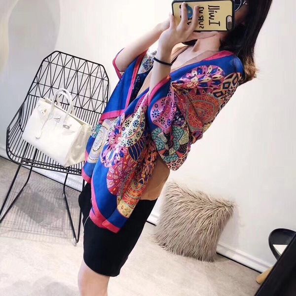 

new fashion designer silk scarves ms selling luxury shawls scarf brand in the spring and winter scarf size of about 180 x90cm 2 colors, Blue;gray