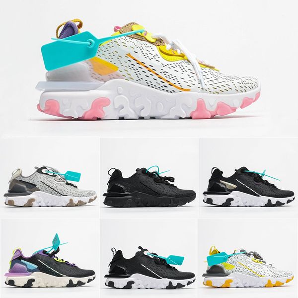 

new epic react fashion full leather punching foam high elastic sports casual popular shoes black gray pink men women sports shoes size 36-45, White;red