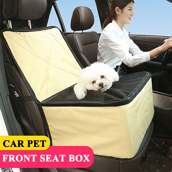 

e-four dog seat with clip on leash and collapsible dish for small and medium dogs deluxe 2 in 1 dog seat cover for cars