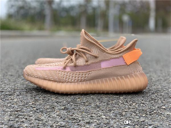 

350s v2 clay true form hyperspace kanye west men women running shoes authentic 350s designer original sports sneakers size 5-13