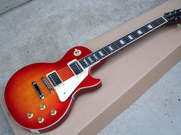 

свободная перевозка груза cherry sunburst тело электрическая гитара с белой накладкой, палисандровой накладкой, белый binding тело, предложе