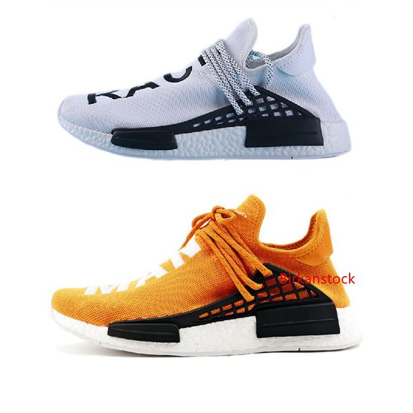 

nmds human race men women running shoes pharrell williams sample yellow core black sport designer shoes women sneakers