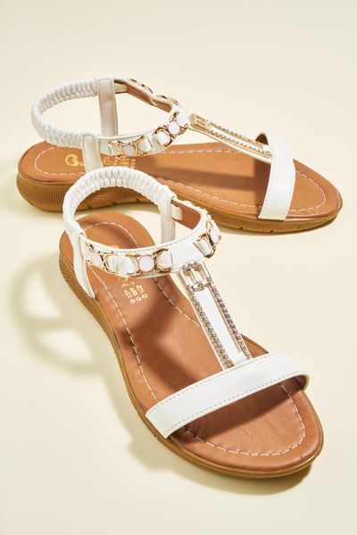 

bambi white women sandals h0564012209, Black