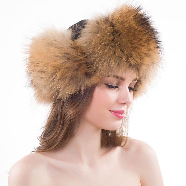 

new winter lady style genuine real fur hat women 100% natural real fur cap casual warm russia bomber, Blue;gray