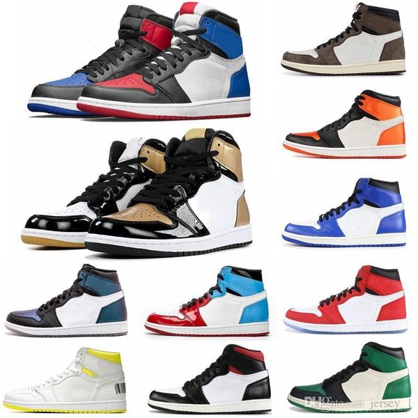 

новый 1 высокий og трэвис скотт топ 3 мужская баскетбольная обувь 1s дань уважения домашнему запрещенному разведенному человеку пауку unc сп