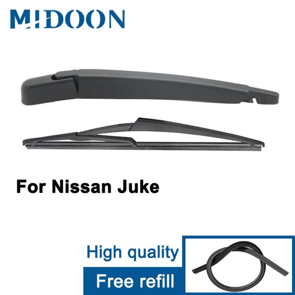 

midoon wiper 12" rear wiper blade & arm set kit for juke 2010 - 2020 2020 windshield windscreen rear window