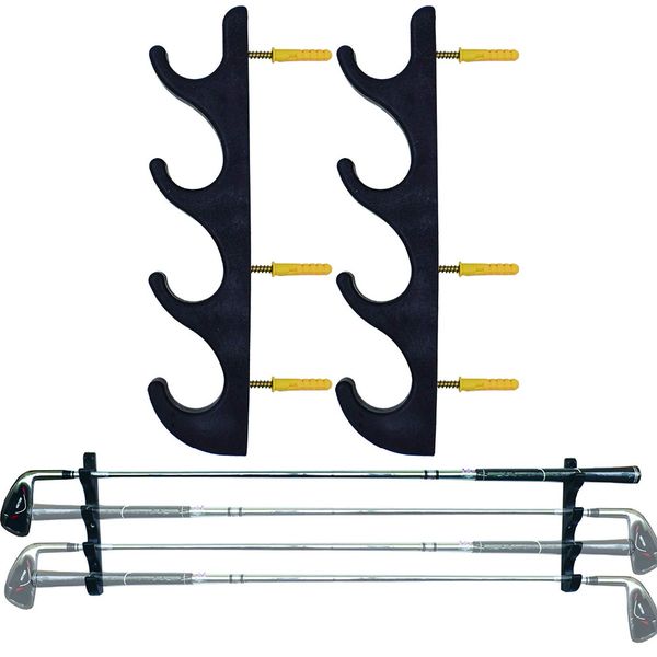

horizontal golf club wall mount bracket - no golf clubs