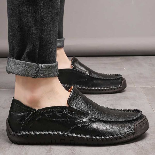 

autumn new casual shoes men fashion male loafers flats driving shoes men moccasins soft slip-on male loafers footwear hc-564, Black