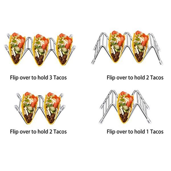 

wave shape stainless steel kitchen toolstaco holder kitchen tools display holders kitchen food rack shell taco holder new type